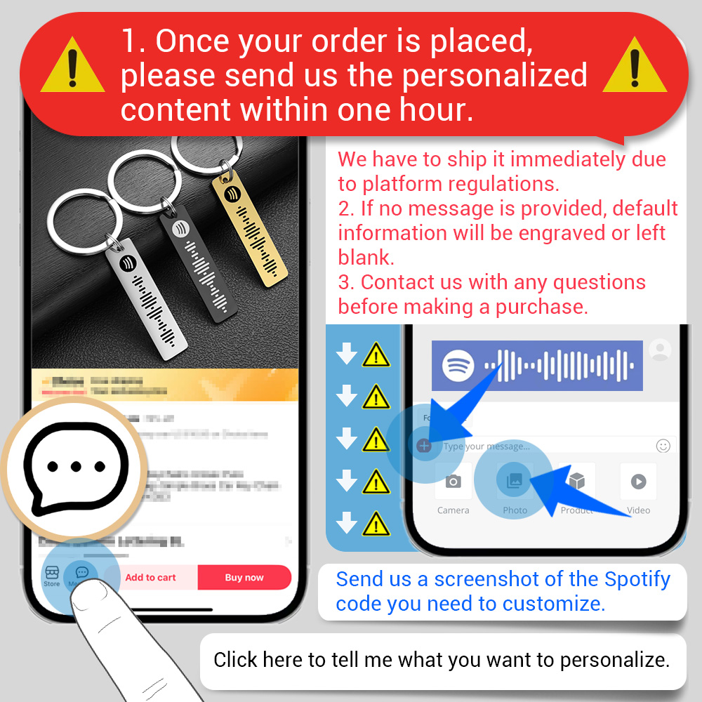Personalized Spotify Code Keyc - огляд і ціна Initial Ring Custom