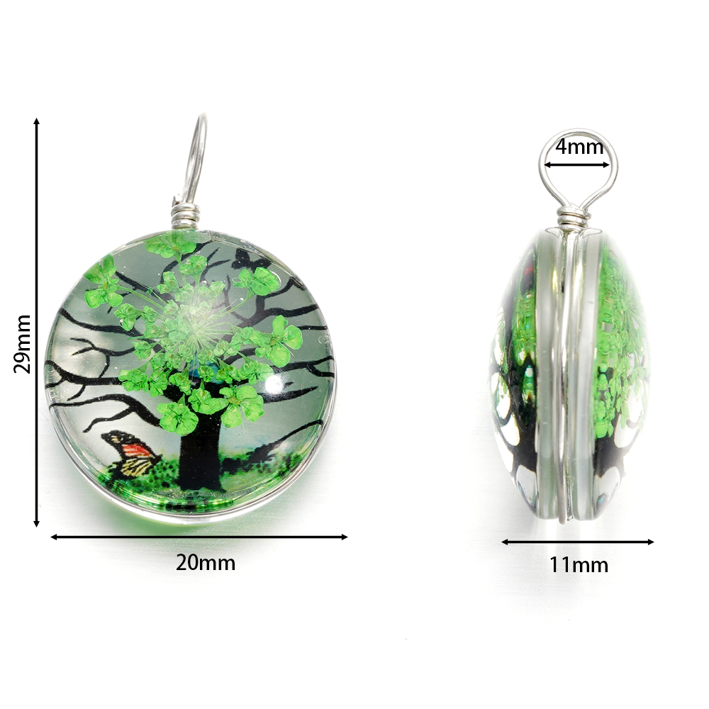 5pcs/lot 20x29mm Jewelry Cryst - огляд і ціна Birth Flower Necklace