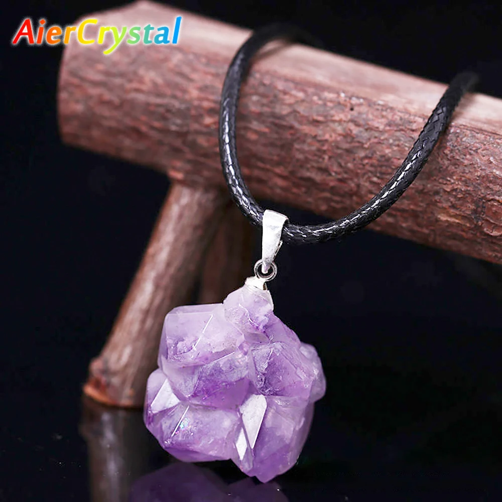 Natural Uruguay Amethyst Rough - огляд і ціна Birth Flower Necklace