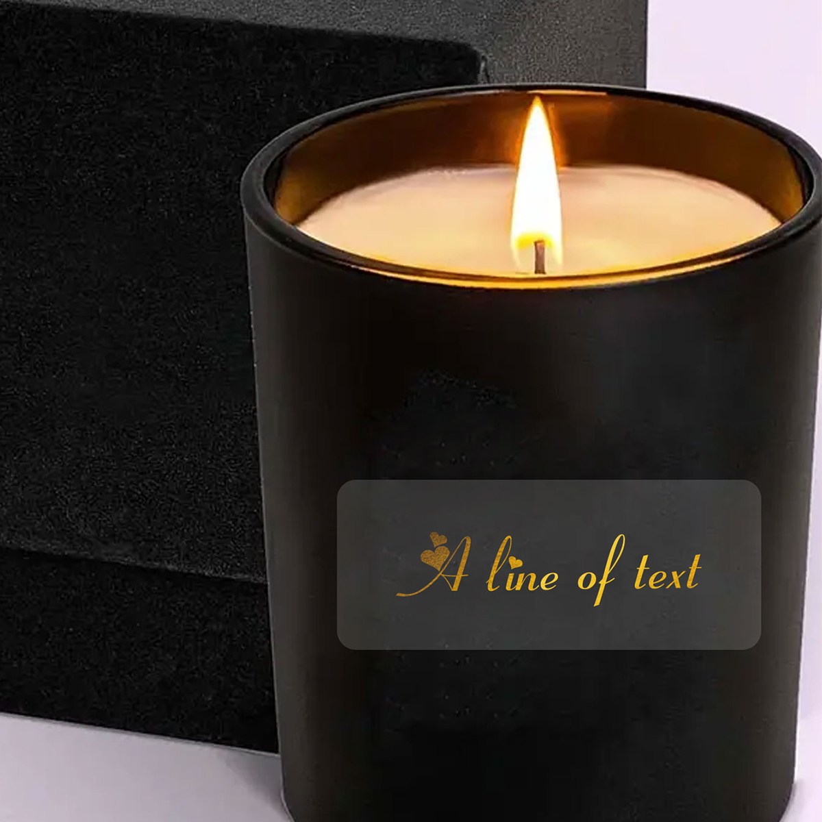 Custom Text Rectangle Transpar - огляд і ціна Personalised Candle Label