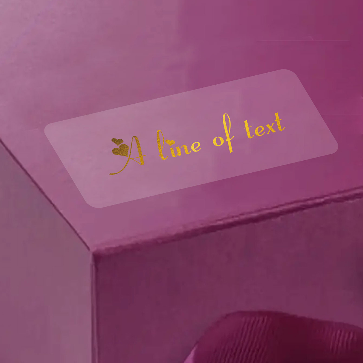 Custom Text Rectangle Transpar - огляд і ціна Personalised Candle Label