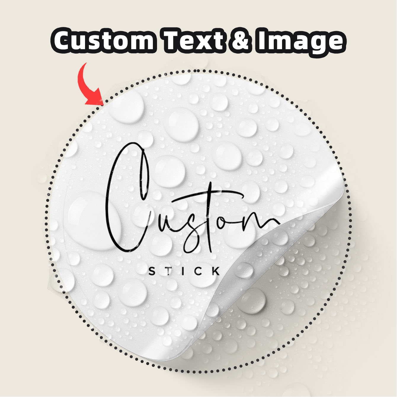 1-100Pcs Custom Waterproof Rou - огляд і ціна Personalised Candle Label