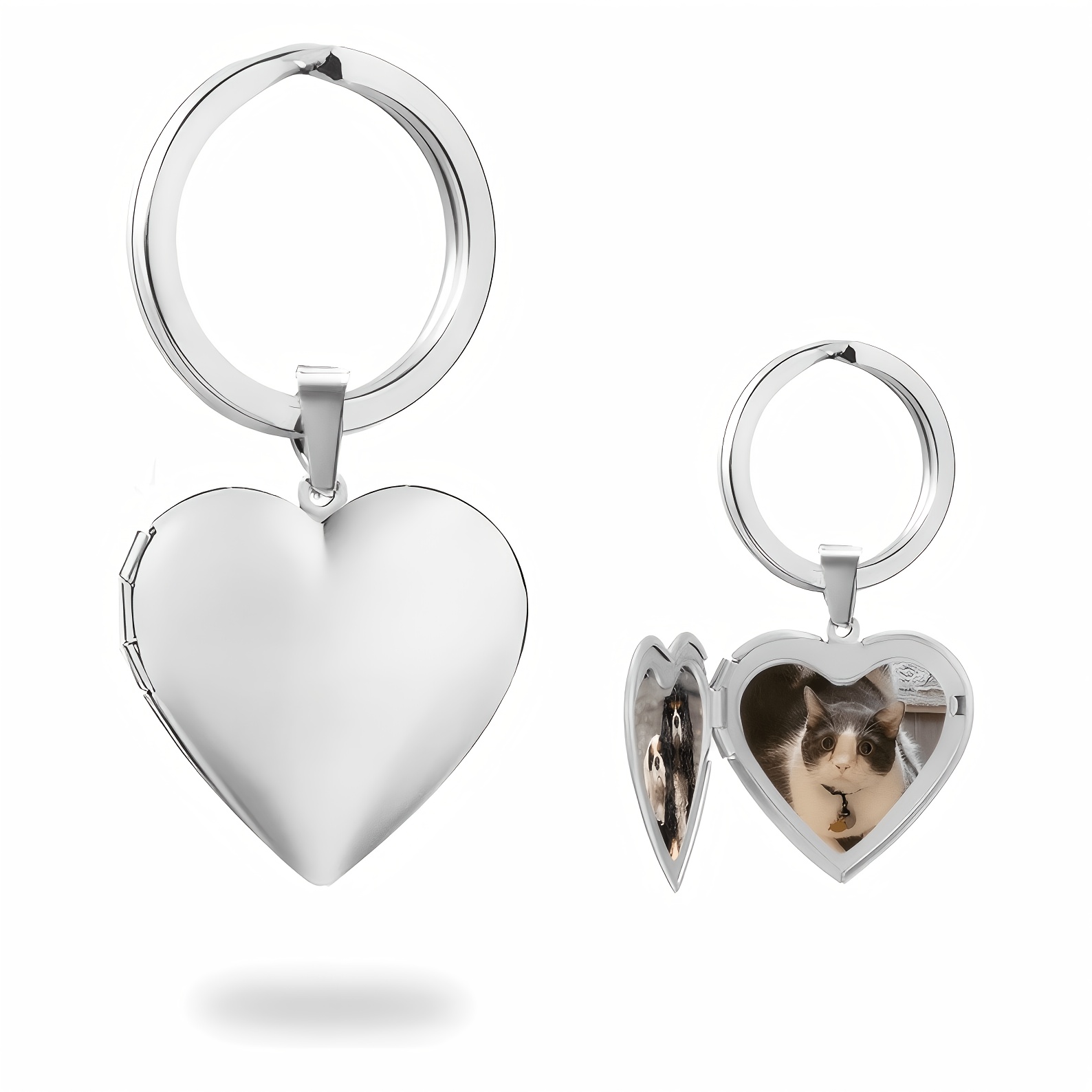 Custom 1/2 Photo Heart Frame L - огляд і ціна Initial Ring Custom