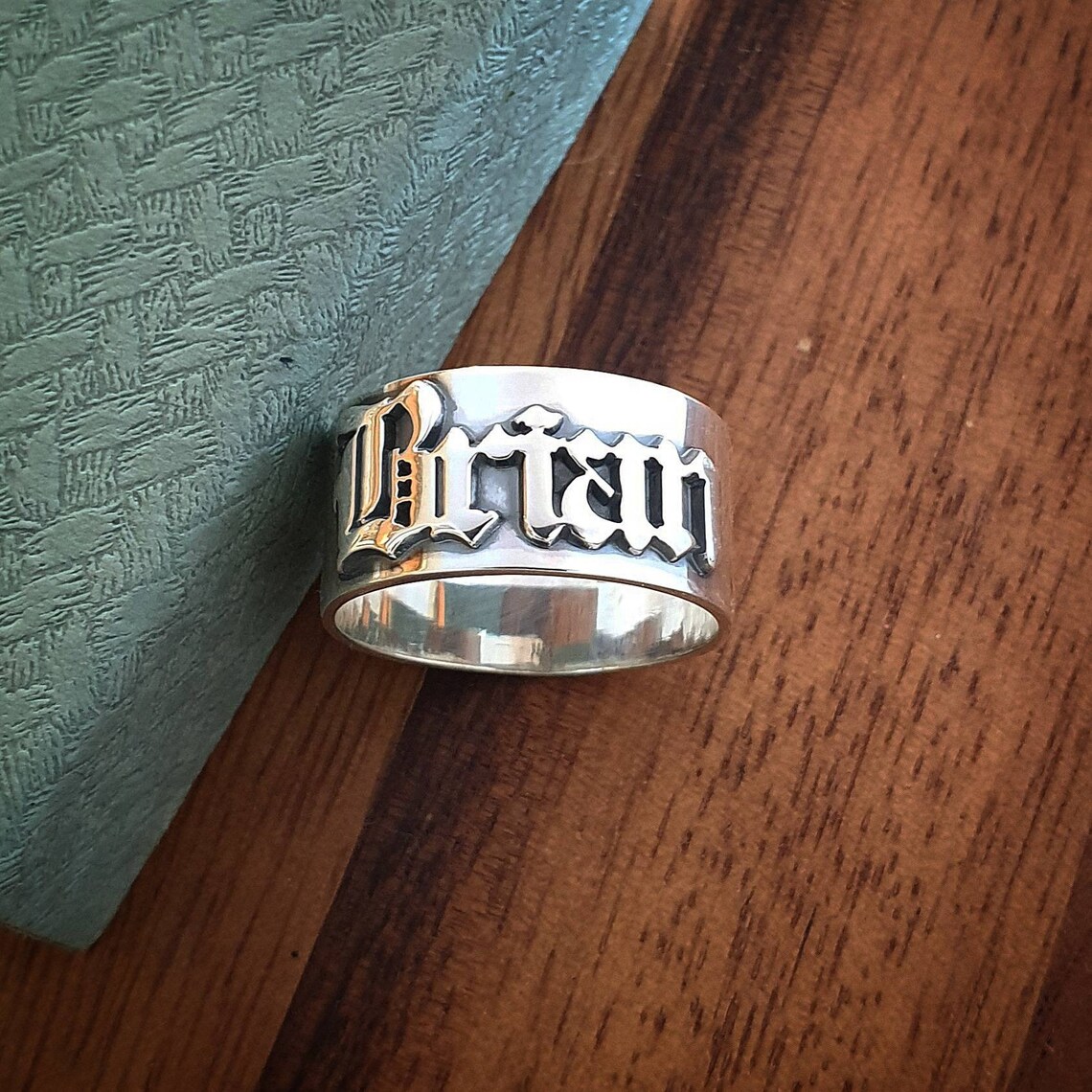 12MM Men' Gothic Rings Persona - огляд і ціна Initial Ring Custom